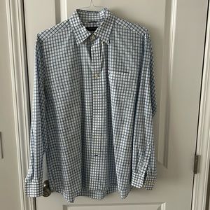 Mens Nautica Long Sleeve Dress Shirt Size Large